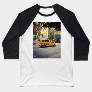 Manhattan Street Yellow Cab NYC Baseball T-Shirt